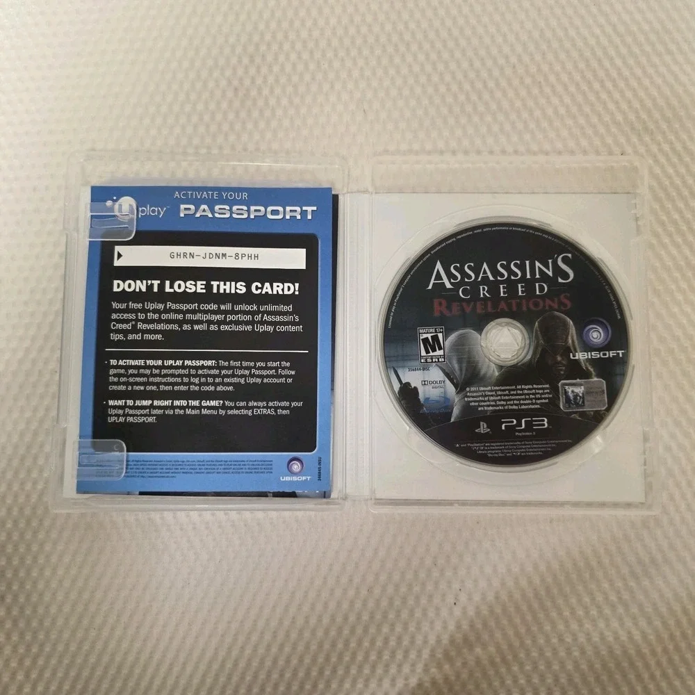 Assassin's Creed Revelations PS3 Game Disc Case Manual Tested Sony Playstation 3